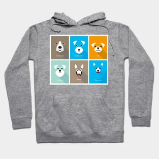 dog cartoon face Hoodie